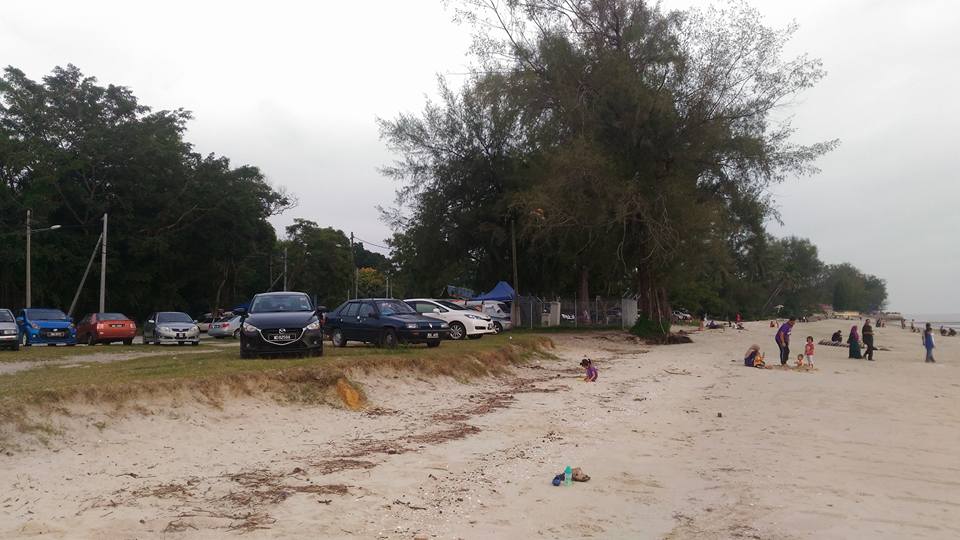 parking morib beach